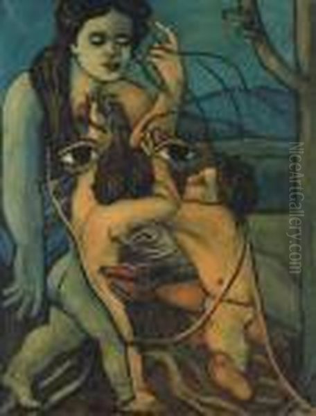 Geminis Oil Painting by Francis Picabia