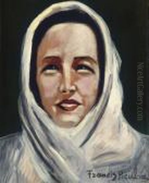 Tete De Femme Au Foulard Oil Painting by Francis Picabia