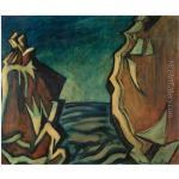 Les Falaises Oil Painting by Francis Picabia