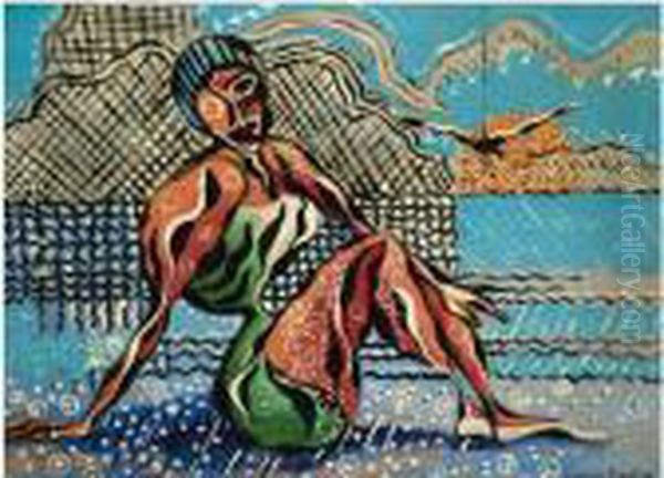 Femme Sur La Plage Oil Painting by Francis Picabia