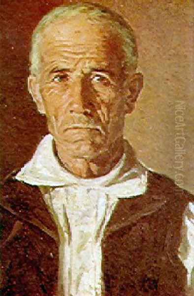 Retrato de anciano Oil Painting by Gabriel Puig Roda