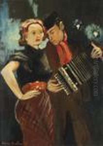 L'accordeoniste Oil Painting by Francis Picabia