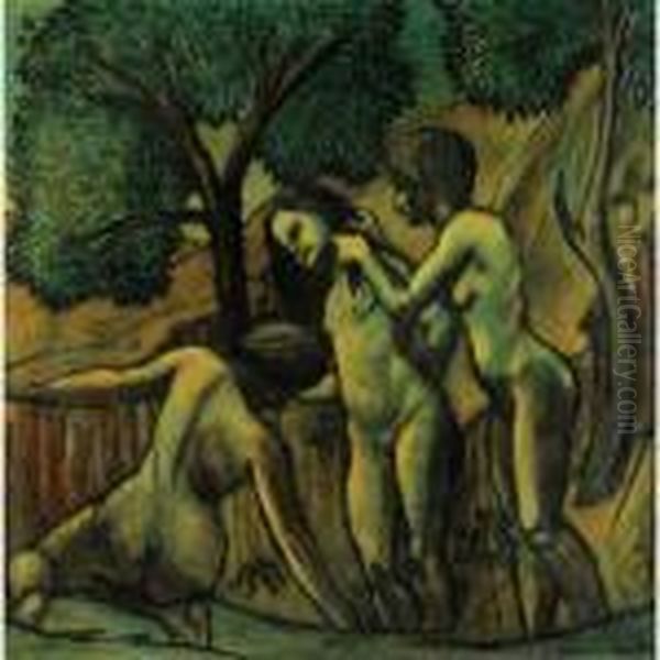 Baigneuses Oil Painting by Francis Picabia