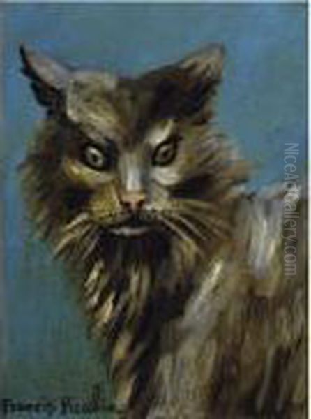 Portrait De Chat Aux Yeux Verts Oil Painting by Francis Picabia