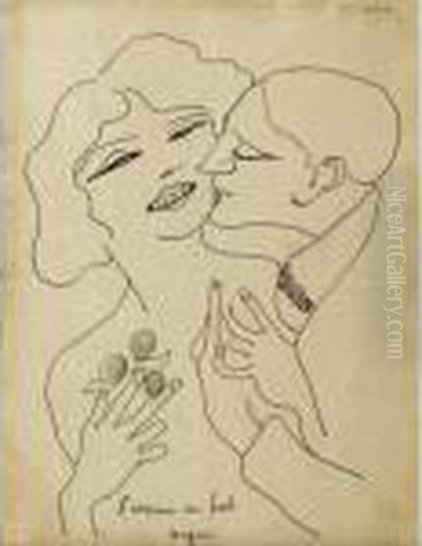 L'amour Au Bal Negre Oil Painting by Francis Picabia