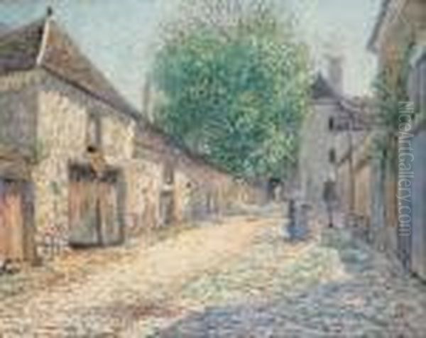 Cour De Ferme A Moret Oil Painting by Francis Picabia