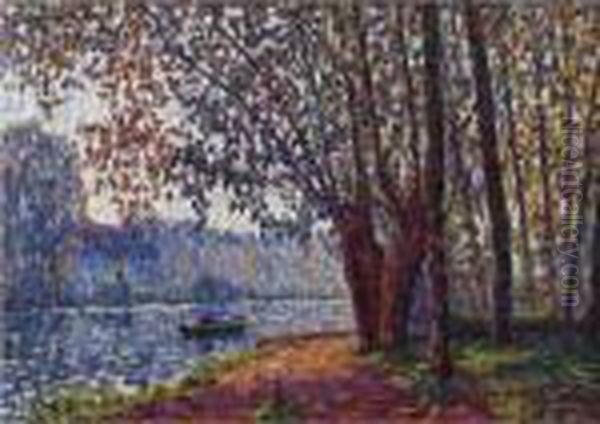 Soleil De Matin Au Bord Du Loing Oil Painting by Francis Picabia