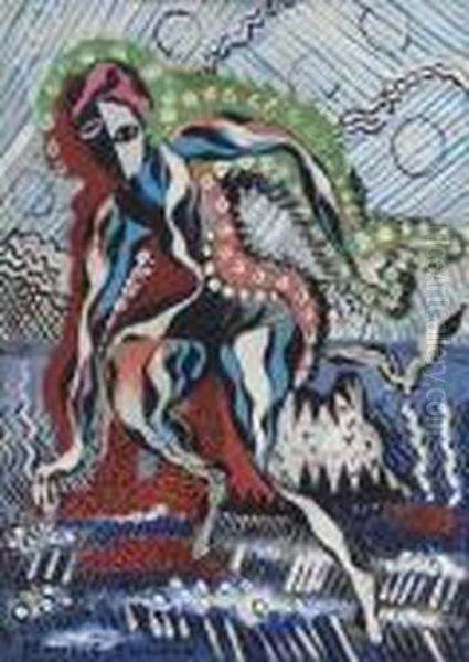 La Baigneuse (the Bather) Oil Painting by Francis Picabia