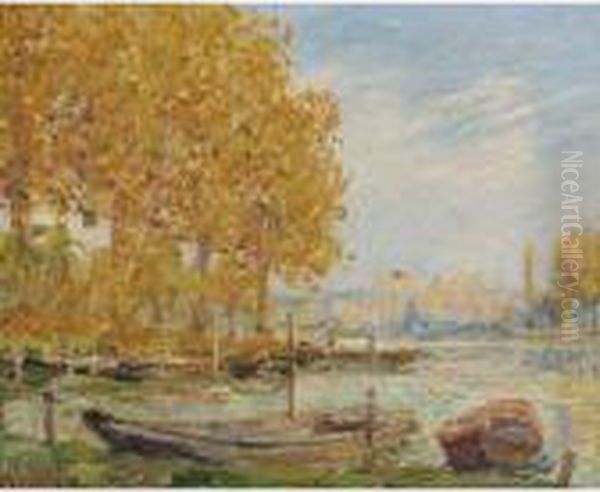 Paysage Avec Bateaux Oil Painting by Francis Picabia