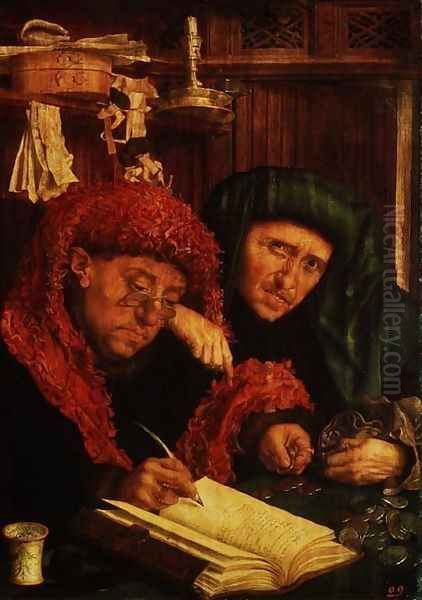 The Tax Collectors, 1550 Oil Painting by Marinus van Roejmerswaelen