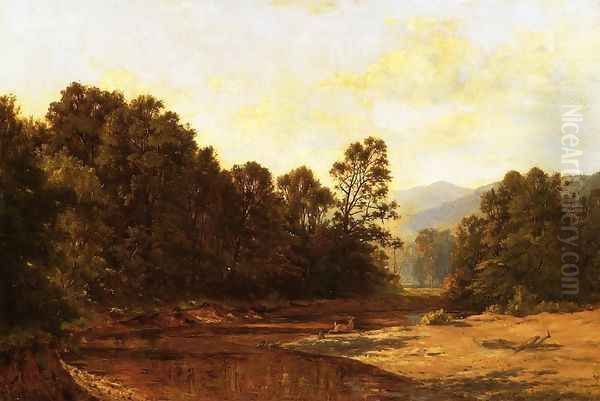 A Keene Valley Runaway Oil Painting by Horace Wolcott Robbins