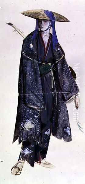 Costume Design for Nanki-Poo in The Mikado, 1926 Oil Painting by Charles Ricketts