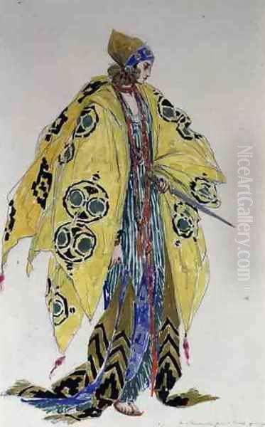 Theatrical Costume Design, 1919 Oil Painting by Charles Ricketts