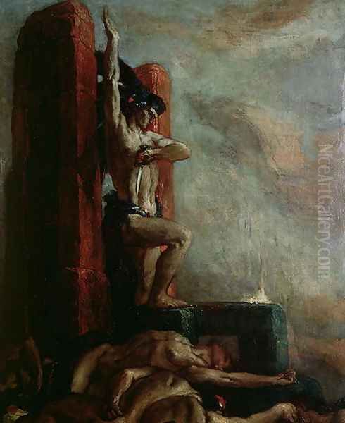 The Death of Montezuma 1466-1520, c.1924 Oil Painting by Charles Ricketts