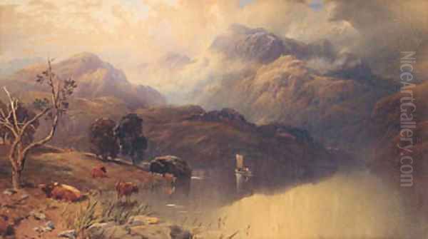 Loch Lomond Oil Painting by Thomas Miles Richardson, Jnr.