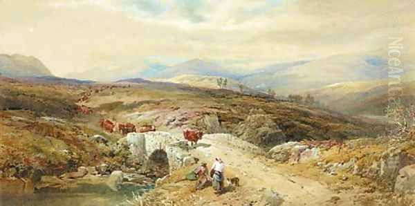 Above Loch Tay Oil Painting by Thomas Miles Richardson, Jnr.