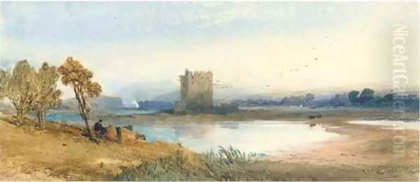 Loch Awe Oil Painting by Thomas Miles Richardson, Jnr.