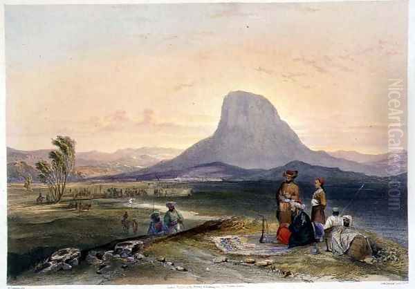 The Bullocks Hump and Military Cantonments, Kandahar, plate 26 from Scenery, Inhabitants and Costumes of Afghanistan, engraved by R. Carrick c.1829-1904, 1848 Oil Painting by James Rattray