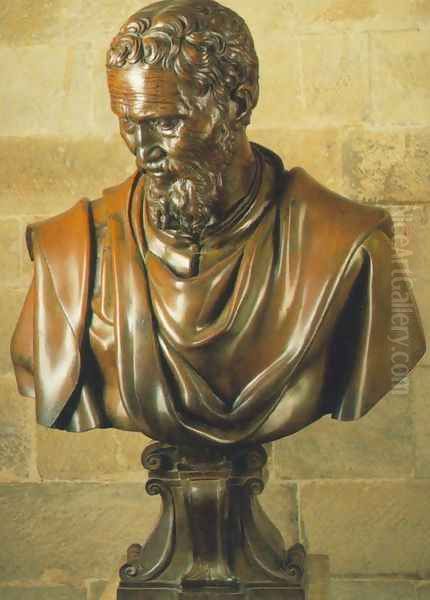 Bust of Michelangelo Oil Painting by Daniele Ricciarelli