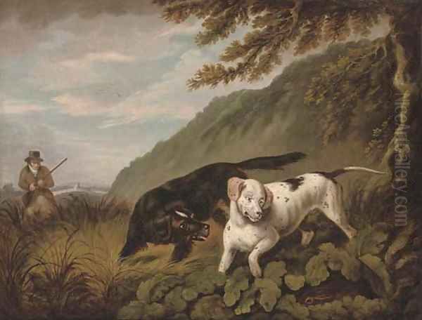 A rough shoot Oil Painting by John Samuel Raven