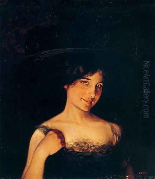 Retrato de Mujer Oil Painting by Alexandre de Riquer