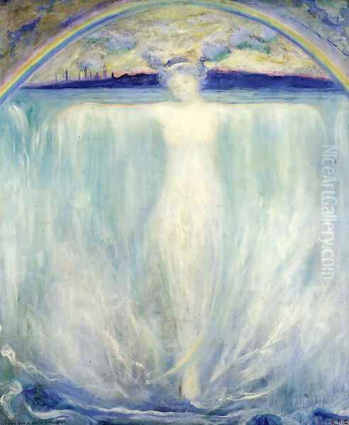 The Spirit of Niagara Oil Painting by Evelyn Rumsey-Carey