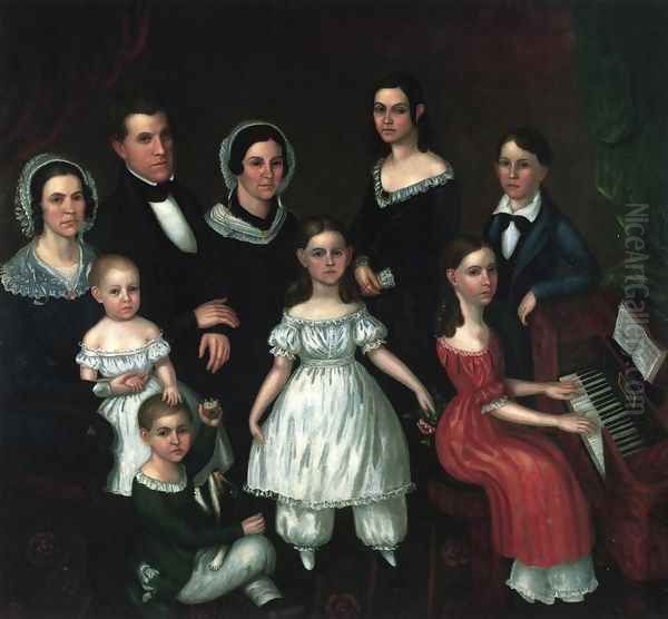 Lewis G. Thompson Family Oil Painting by Horace Rockwell