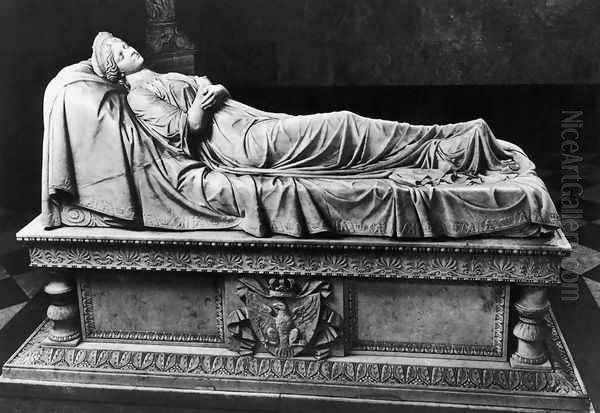 Tomb of Queen Louise of Prussia Oil Painting by Christian Daniel Rauch