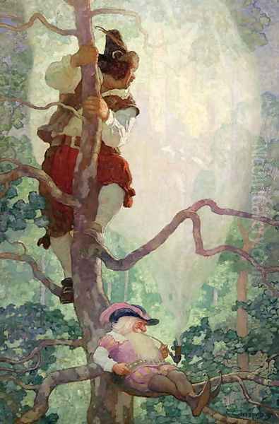 The Rites of Spring, illustration from A Childs Garden of Verses by Robert Louis Stevenson Oil Painting by Charles Robinson