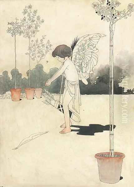 The winged archer Oil Painting by Charles Robinson