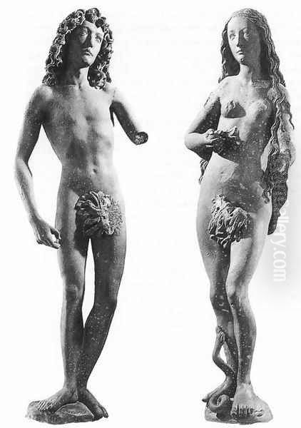 Adam and Eve Oil Painting by Tilman Riemenschneider