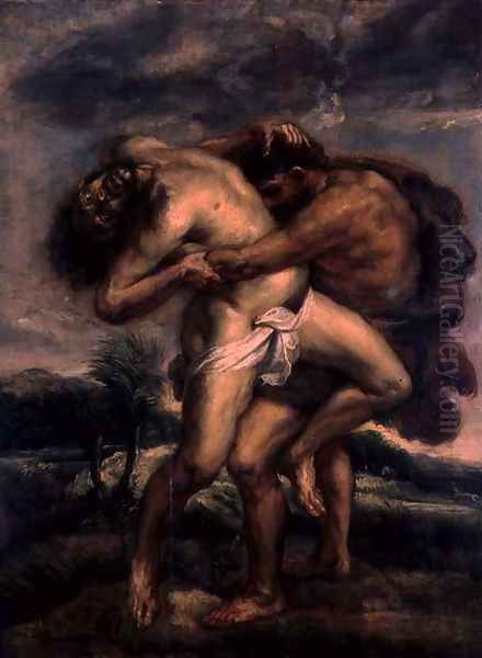 Hercules and Antaeus, c.1622-30 Oil Painting by Peter Paul Rubens