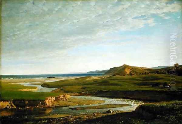 Upstream to the West, c.1860 by Valentin Ruths