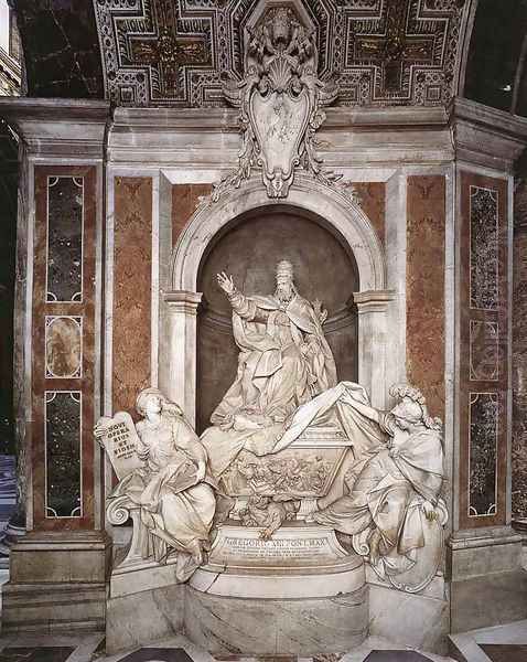 Tomb of Gregory XIII Oil Painting by Camillo Rusconi