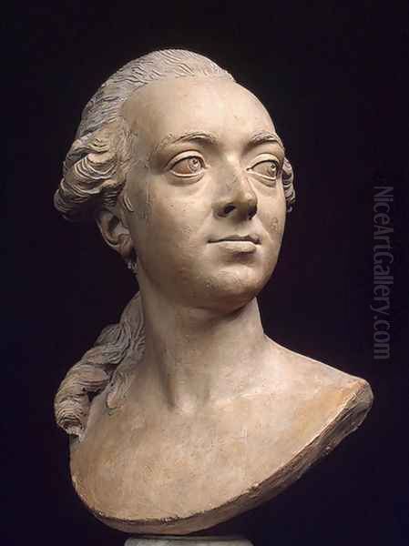 Portrait Bust of the Architect Pierre Rousseau Oil Painting by Philippe-Laurent Roland