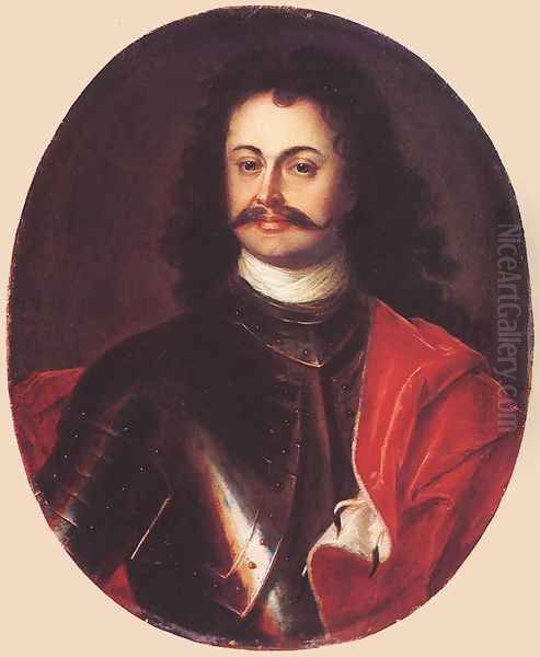 Portrait of Ferenc Rakoci II 1710s Oil Painting by David the Elder Richter