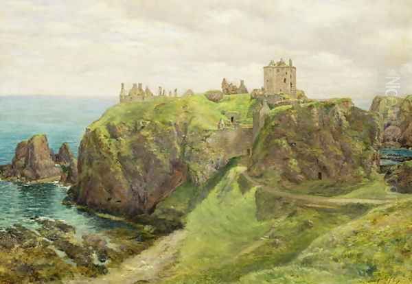 Dunnottar Castle Oil Painting by Sir George Reid