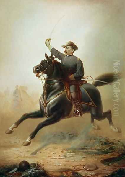 Sheridans Ride, 1871 Oil Painting by Thomas Buchanan Read