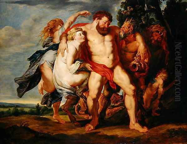 Drunken Hercules Oil Painting by (studio of) Rubens, Peter Paul