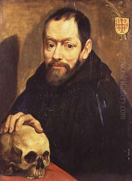 Portrait of Brother Alexien Jan van der Linden 1577-1638 Provincial for Brabant of the Order of the Alexian Brothers Oil Painting by (studio of) Rubens, Peter Paul