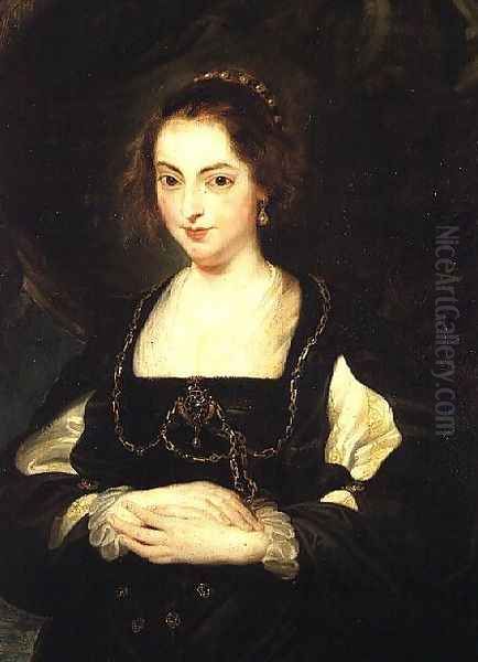 Portrait of a Lady, c.1630 Oil Painting by (studio of) Rubens, Peter Paul