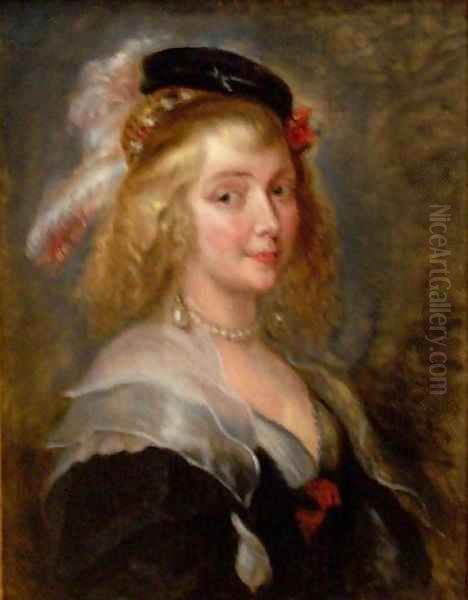 Portrait of Helene Fourment Oil Painting by (studio of) Rubens, Peter Paul