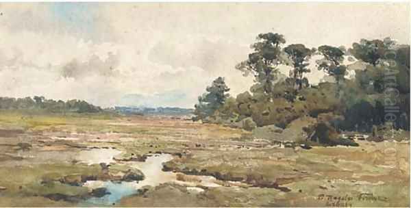 Exbury Oil Painting by Ettore Roesler Franz