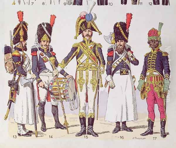 Grenadier Guards of the First Empire Oil Painting by Lucien Rousselot