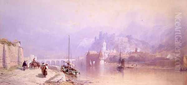 Heidelberg Oil Painting by Thomas Miles Richardson