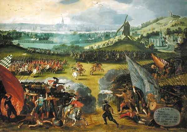 Battle of Nimegen Oil Painting by Holland Rodrigo of