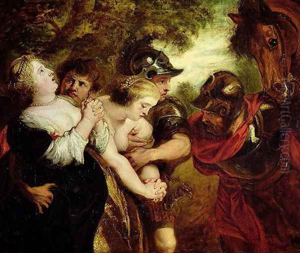 The Rape of the Sabine Women Oil Painting by Peter Paul Rubens