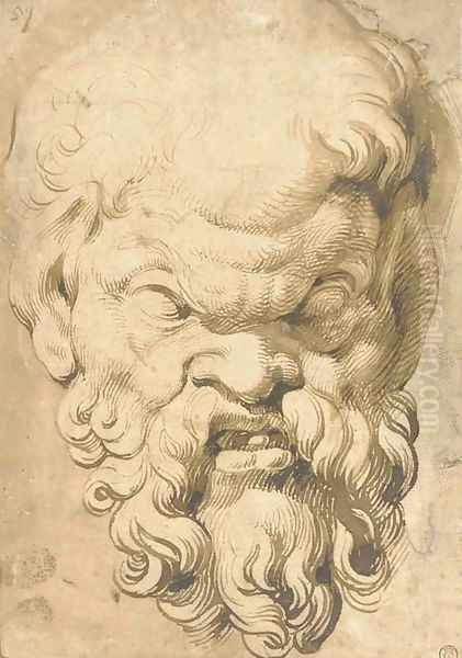 Head of a Satyr Oil Painting by Peter Paul Rubens