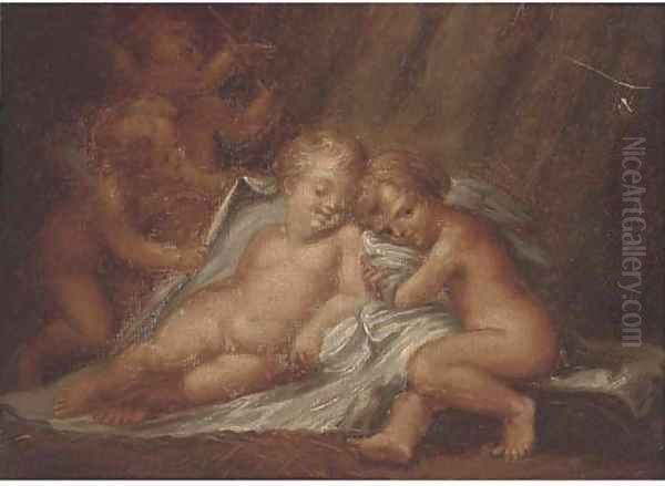 Putti desporting Oil Painting by Peter Paul Rubens