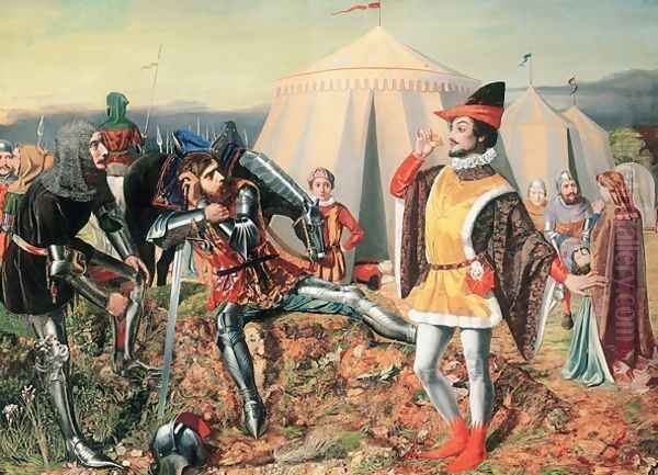 Hotspur and the Courtier Oil Painting by Edward Rainford